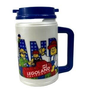 1999 LEGOLAND Souvenir 16oz Plastic Travel Mug With Spillproof Lid Hot or Cold